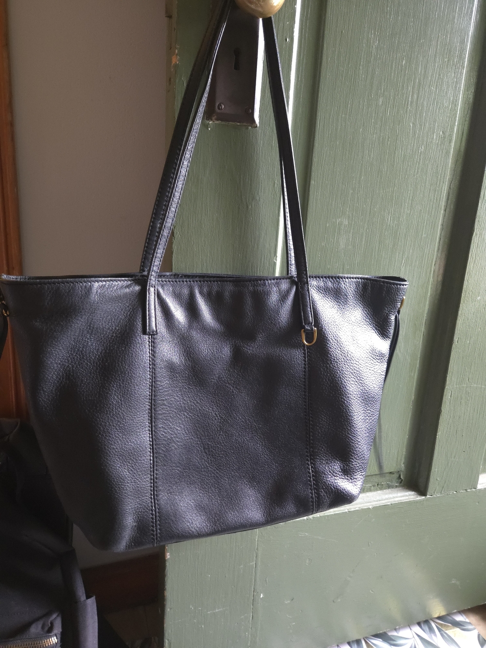 HOBO Black Leather Tote